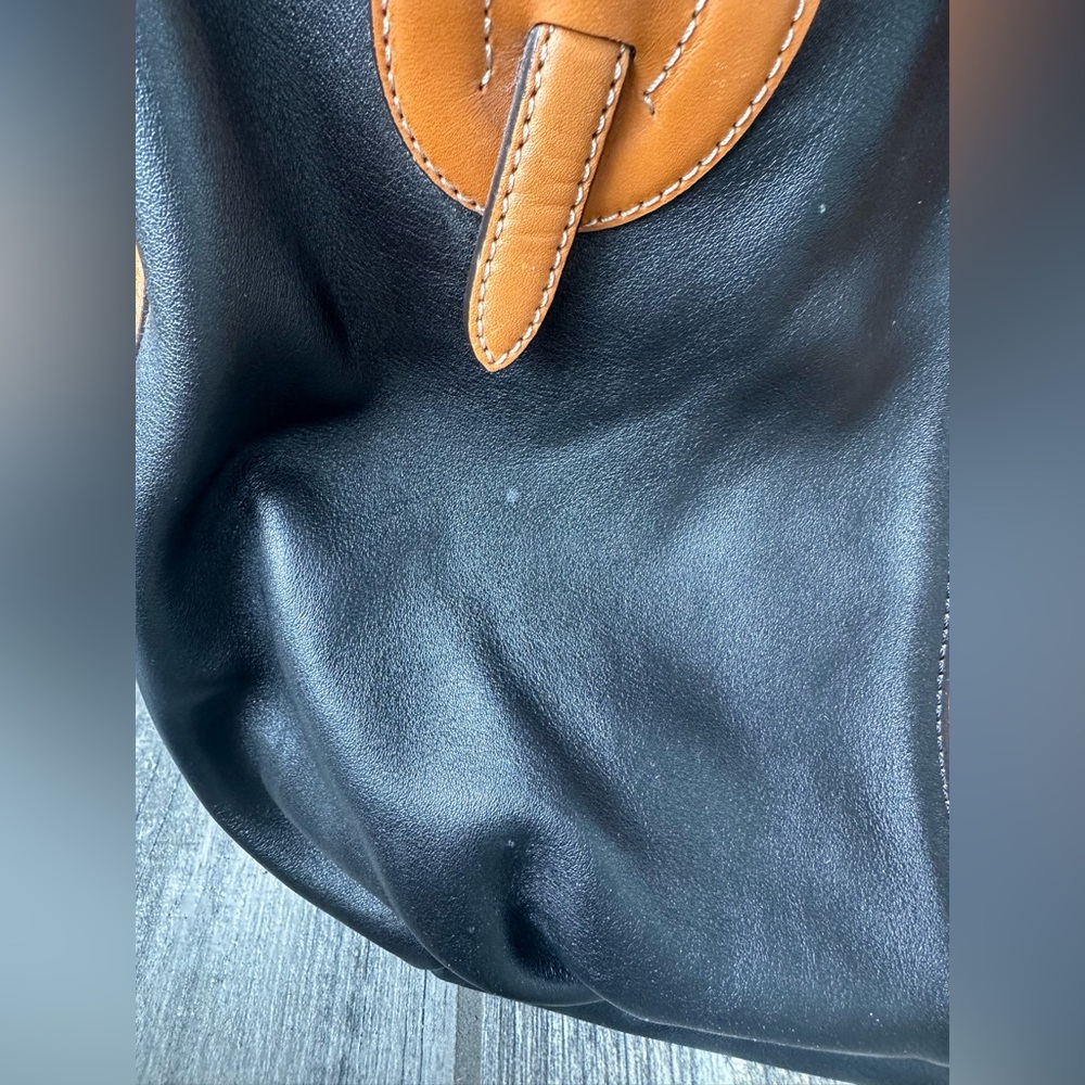 Ralph Lauren Vintage Y2K Old Money Leather Large  Handbag - Picture 16 of 17